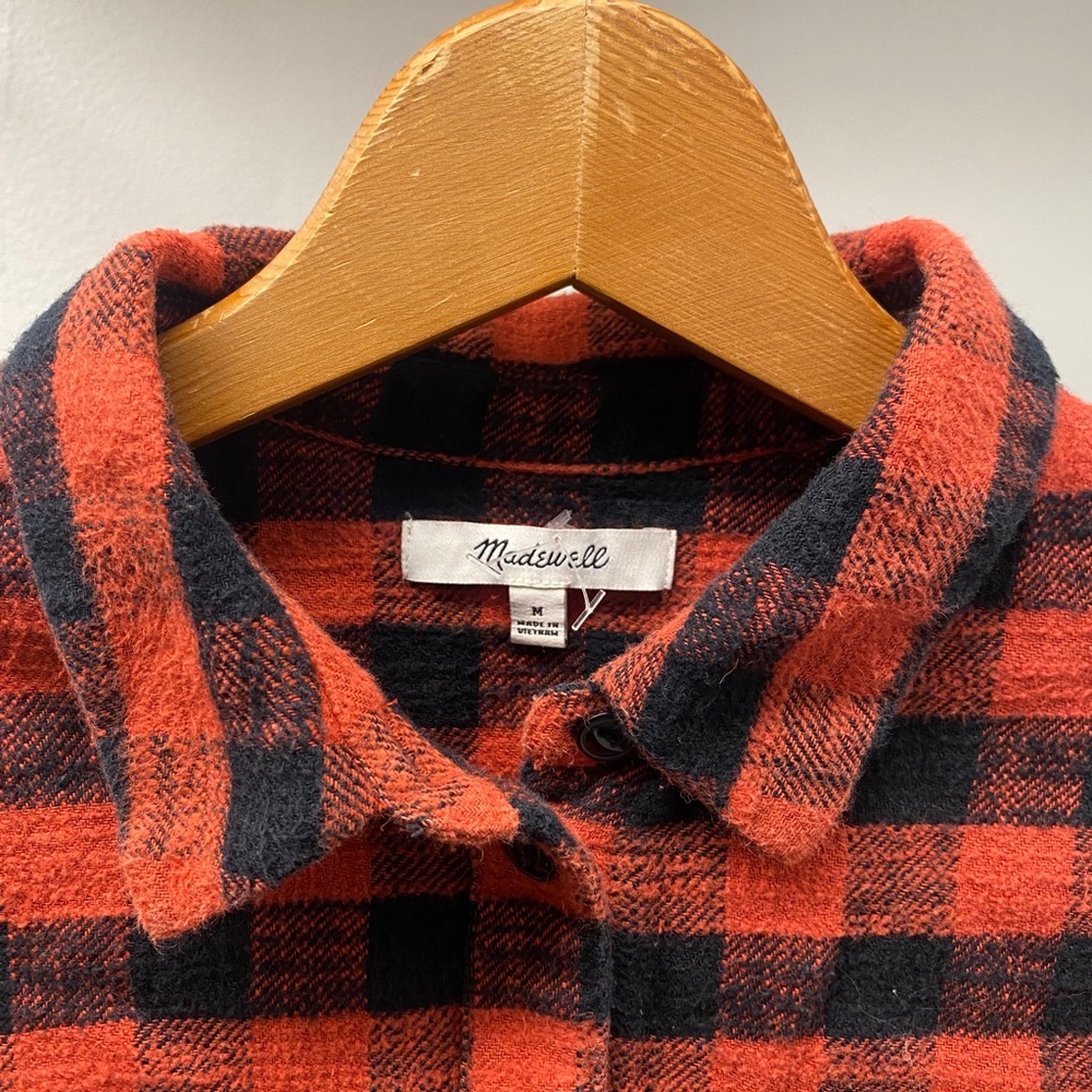 Madewell Black/Red Women’s Flannel Medium